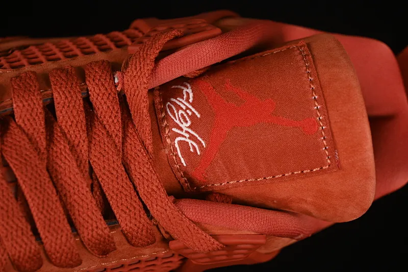 All categories Air Jordan Jordan series basketball shoes Air Jordan 4 OG version Nigel Sylvester x Air Jordan 4 OG "Brick By Brick" AJ4 Joe 4 Orange Brown Suede HF4340-800